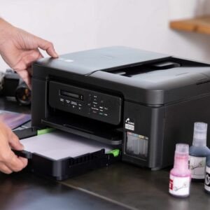 Compra la Impresora Brother DCP-T730DW multifuncional a color con WiFi, dúplex automático, ADF y tanque de tinta de alto rendimiento.