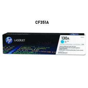 Compra Tóner HP 130A Cian CF351A original. Compatible con HP M176n y M177fw. Rinde hasta 1,000 páginas, Envíos a Todo el Perú.