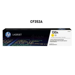 Tóner HP 130A Yellow CF352A original, en stock y con garantía. Calidad HP y rendimiento aproximado de 1,000 páginas. Envíos a todo el Perú.