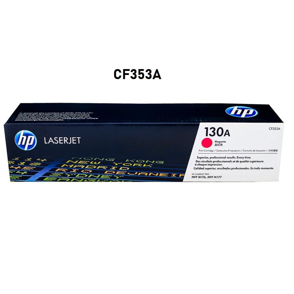 Compra Tóner HP 130A Magenta CF353A original para M176n y M177fw. Rendimiento de hasta 1,000 páginas. Venta en Perú.