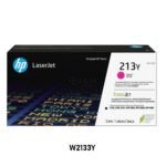 Tóner HP 213Y Magenta W2133Y Original. Rendimiento de hasta 12,000 páginas, calidad profesional y tecnología HP TerraJet.