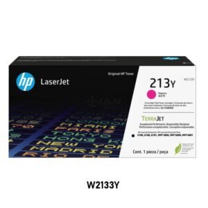 Tóner HP 213Y Magenta W2133Y Original. Rendimiento de hasta 12,000 páginas, calidad profesional y tecnología HP TerraJet.