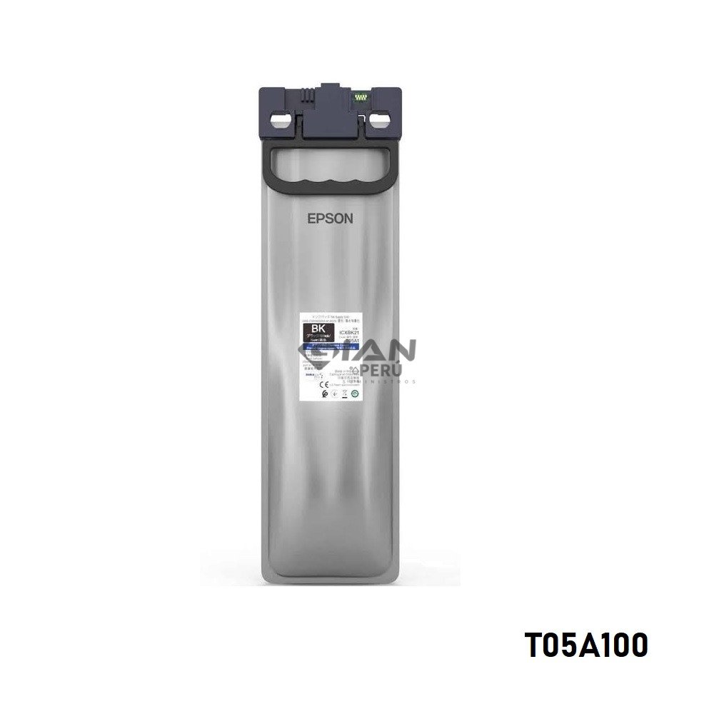 Tinta Epson T05A100 Black Original para WF-C878R y WF-C879R. Alta capacidad, tecnología DURABrite Pro y rendimiento de hasta 20,000 páginas.