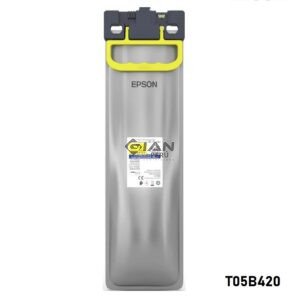 Tinta Epson T05B420 Yellow original para WF-C878R y WF-C879R. Pigmentada DURABrite Pro y hasta 50,000 páginas. Calidad y rendimiento.