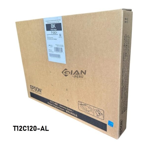 Compra la Tinta Epson T12C1 Negro Original T12C120-AL de alta capacidad WorkForce Pro WF-M5399 y WF-M5899. Hasta 40,000 páginas