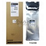 El cartucho Bolsa de Tinta Epson T13J100 Black 373ml, Es Compatible Con Epson® WorkForce EM-C8100 / EM-C8101, 20,000 Páginas.