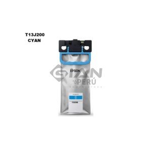 El cartucho Bolsa de Tinta Epson T13J200 Cian 204ml, Es Compatible Con Epson ® WorkForce EM-C8100 / EM-C8101, Con 15,000 Páginas.