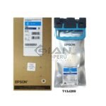 El cartucho Bolsa de Tinta Epson T13J200 Cian 204ml, Es Compatible Con Epson ® WorkForce EM-C8100 / EM-C8101, Con 15,000 Páginas.