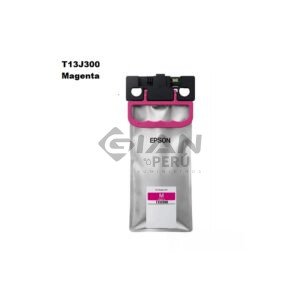 El cartucho Bolsa de Tinta Epson T13J300 Magenta 204ml, Es Compatible Con Epson ® WorkForce EM-C8100 / EM-C8101, Con 15,000 Páginas.