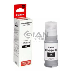 Botella de Tinta Canon PFI-050, Es compatible con los siguientes modelos Canon imagePROGRAF TC-20 / iPF TC-20M, negro 7,300 Páginas.