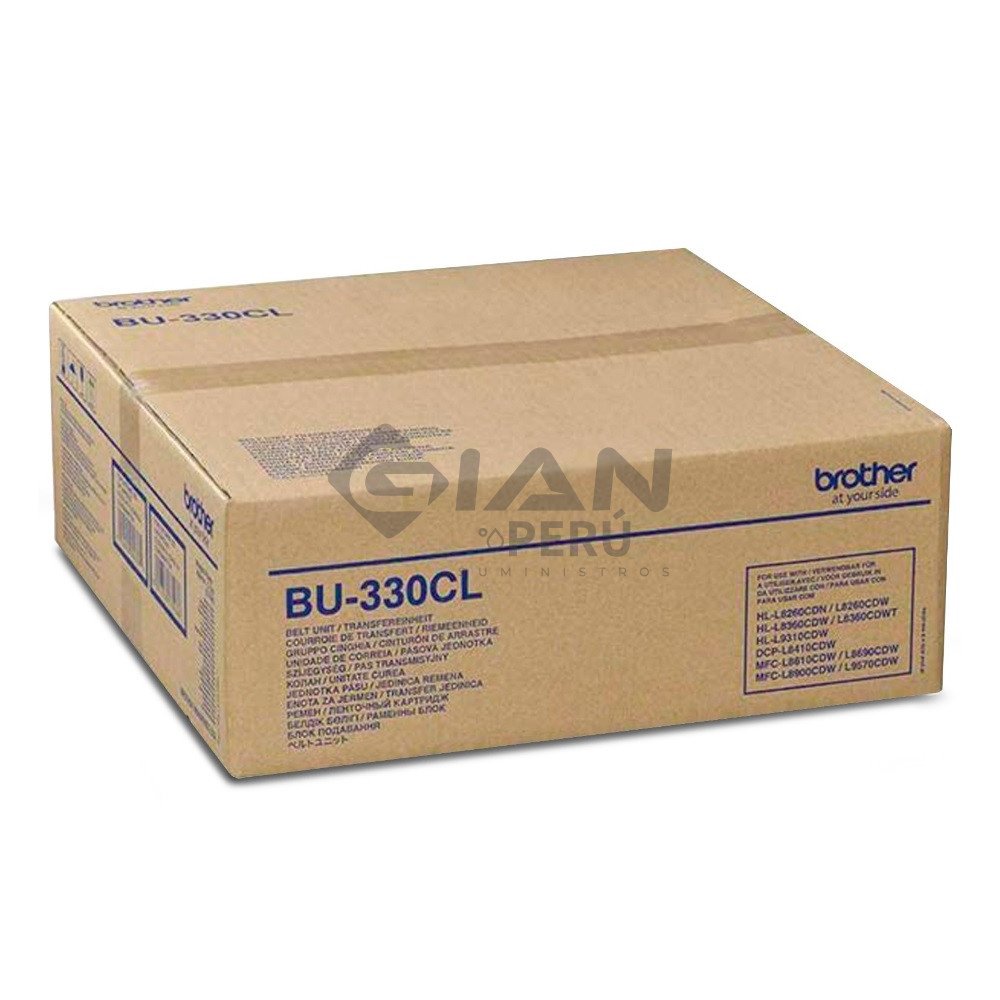 Compra la Brother BU330CL Original, unidad de transferencia para Brother HL-L8260CDW, HL-L8360CDW, MFC-L8900CDW 50k.