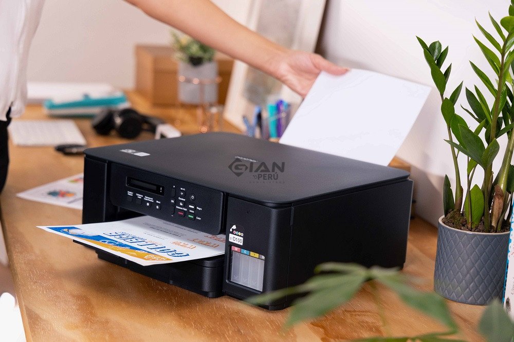 Compra la Impresora Brother DCP-T530DW, multifuncional con sistema de tinta continua, impresión dúplex automática, WiFi.