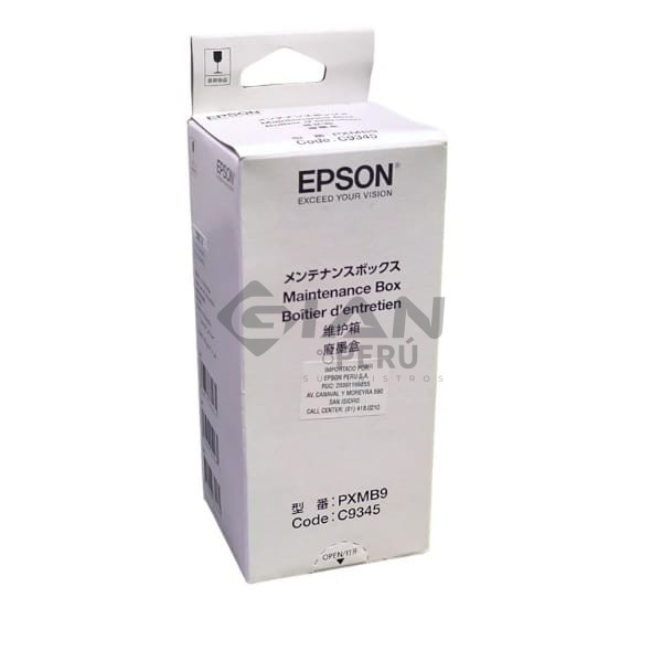 Caja de Mantenimiento Epson EcoTank PXMB9/C9345 Black, Para impresoras EcoTank L15150 | L15160 | M15140 | L11160, L15140 | L8160 | L8180