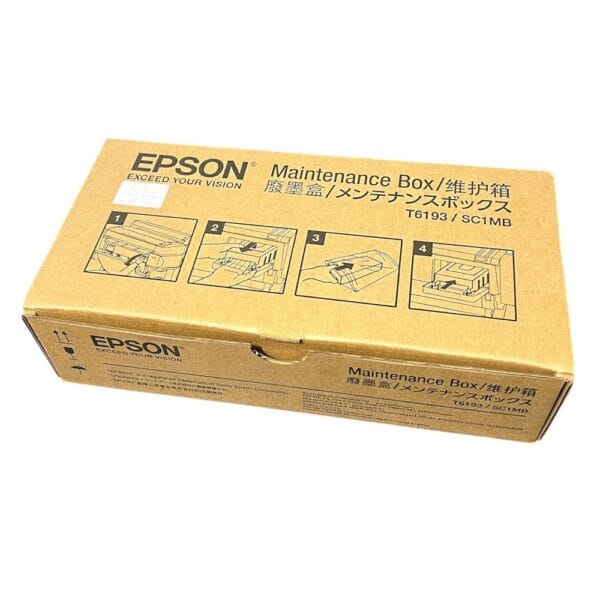 La Caja de Mantenimiento Epson T6193/SC1MB, Es Compatible Con Impresora SureColor F6000 / F6070 / F6200 / T5200 / T5270 / P20000.