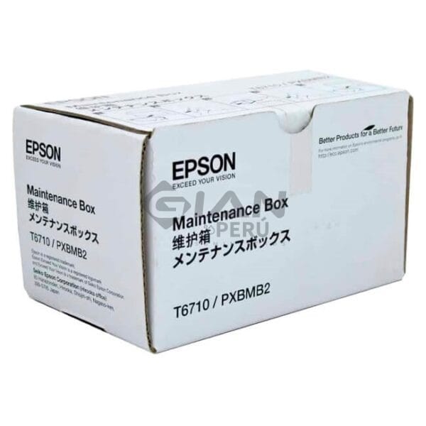 La Caja de Mantenimiento Epson T6710/PXBM2B, Es Compatible Con Impresora Epson WorkForce Pro WF-5190 / 5690 / R5190 / R5690.