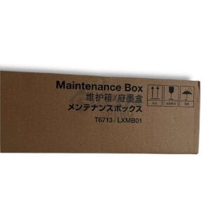 La Caja de Mantenimiento Epson T6713/LXMB01, Es Compatible Con Impresoras Epson WorkForce Enterprise WF-C21000, WF-C20600, WF-C20750, WF-C20590, WF-C17590,