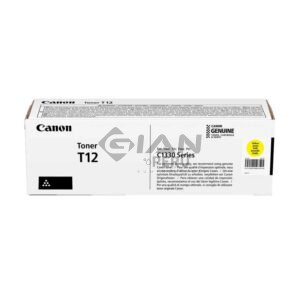 Cartucho de Toner Canon T12, Es compatible con los siguientes modelos Canon i-SENSYS X C1300/ C1333P/ C1333/ C1333i/ C1333If Yellow.