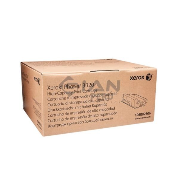 El Cartucho de Toner Xerox 106R02306 Negro, Es Compatible Con Impresora Xerox phaser 3320, Con Rendimiento 11,000 Páginas.