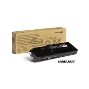 El Cartucho de Toner Xerox 106R03533 Yellow, Es Compatible Con Impresora Xerox VersaLink C400/C405, Rendimiento 8,800 Páginas.