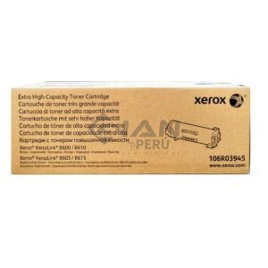 El Cartucho de Toner Xerox 106R03945 Negro, Es Compatible Con Impresora Xerox B600/ B605/ B610/ B615, Rendimiento 46,700 Páginas.