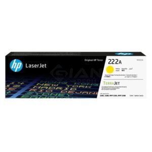 Toner HP W2222A (222A) Yellow, Para impresoras HP L.J. Pro 3201 |3204| 3303 |MFP 3288DN |3388SDW |3388FDW, Rendimiento 1,200 Págs.