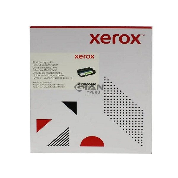 drum-xerox-013r00690-xerox-b305-b310-b315-negro El Cartucho Drum Xerox 013R00690 Black, Es Compatible Con Impresoras Xerox B305 | B310 | B315, Tiene Un Rendimiento De 40.000 Páginas.