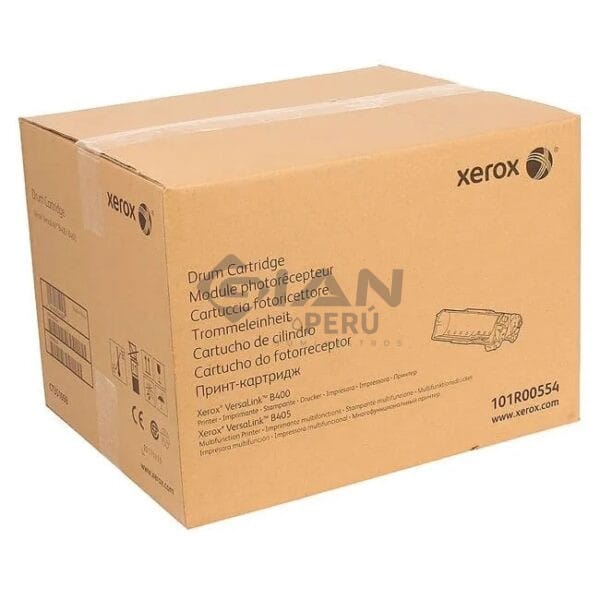 Tambor Drum Xerox 101R00554, Es Compatible Con Impresoras Xerox VersaLink B400dn/ B400n / B405dn, Rendimiento De 65,000 Páginas.