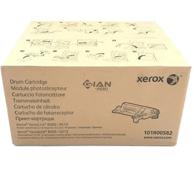 El Cartucho Drum Xerox 101R00582 Black, Es Compatible Con Impresoras VersaLink B600 | B605 | B615, Tiene Un Rendimiento De 60.000 Págs.