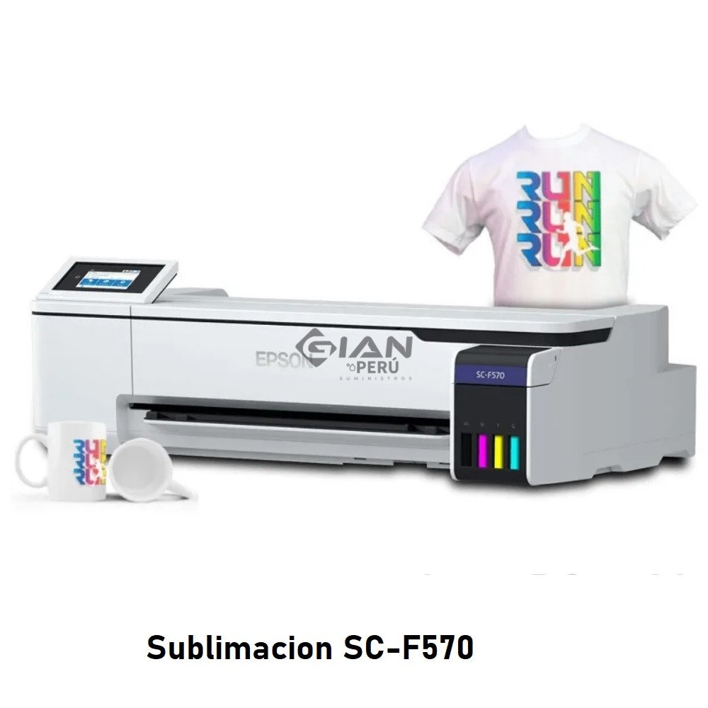 Epson SureColor F570 de sublimación 24". Impresión profesional, tinta UltraChrome DS, Wi-Fi y resolución de hasta 2400 x 1200 dpi.