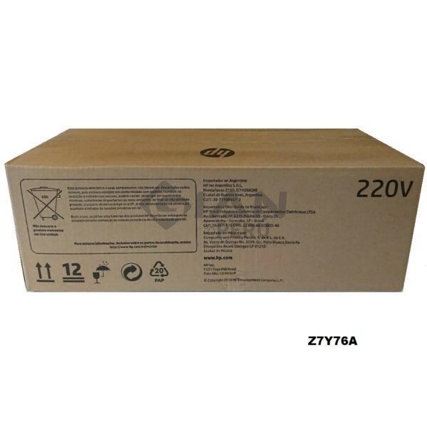 La unidad Fusor Original Z7Y76A Para Hp LaserJet MFP E87640 / E87650 / E87660 / E87540 / E82550 / E82560 con Rendimiento 360,000 Página.