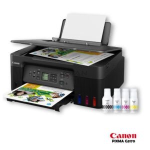 Canon PIXMA G3170 Wi-Fi multifuncional MegaTank. Imprime, copia y escanea con tinta continua GI-11 y alto rendimiento.