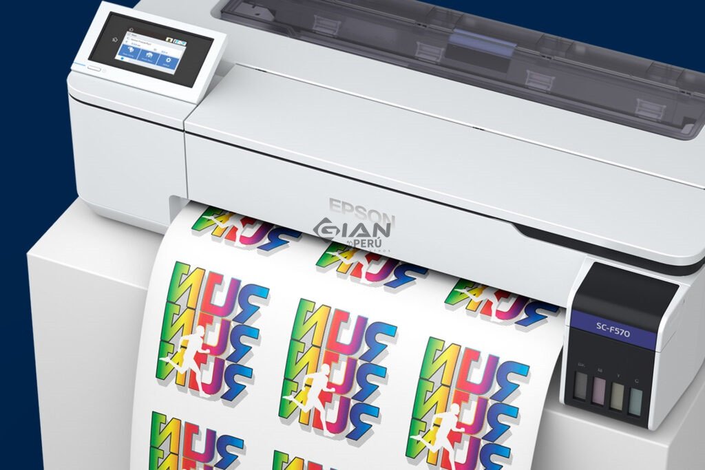 Epson SureColor F570 de sublimación 24". Impresión profesional, tinta UltraChrome DS, Wi-Fi y resolución de hasta 2400 x 1200 dpi.