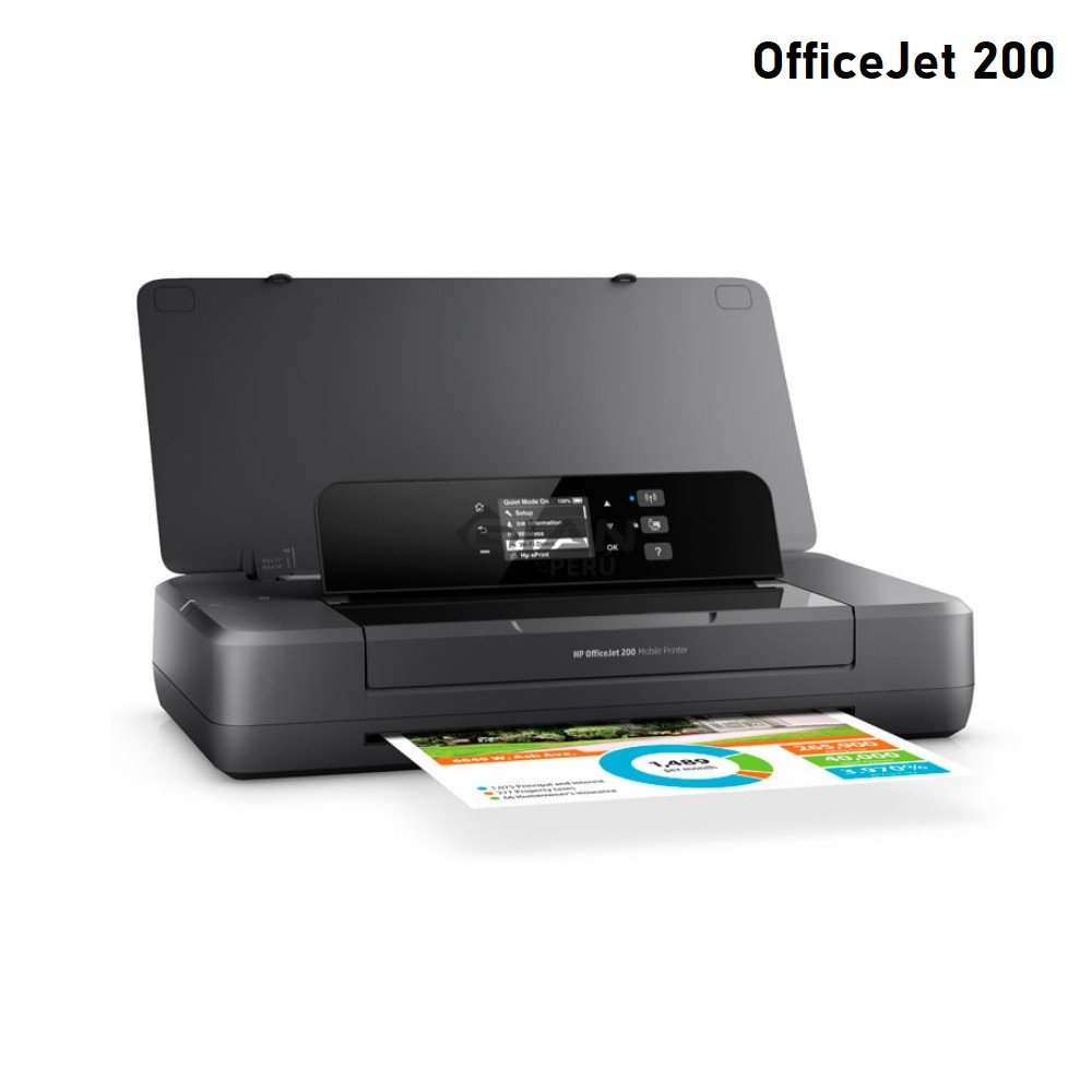 Impresora HP OfficeJet 200 Mobile CZ993A portátil con Wi-Fi, USB, batería recargable. Ideal para imprimir desde laptop, tablet o celular.