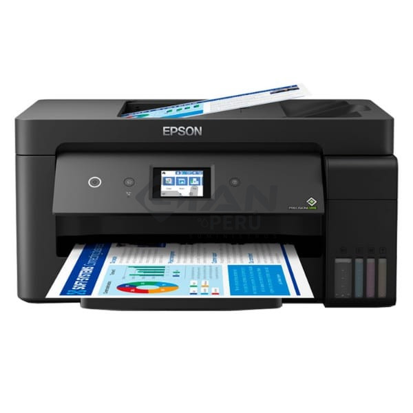 La Impresora Multifuncional Epson EcoTank L14150 A3 Wifi /ADF Te permite imprimir hasta 7.500 páginas en negro, 6.000 páginas a color.