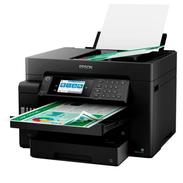 La Impresora Multifuncional Epson L15150, A3+ imprime/escanea/copia/Fax/Wi-Fi/USB/Ethernet  25/12 ISO ppm (negro/color) simplex 