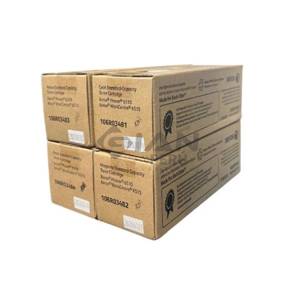 El Kit de Cartucho Toner Xerox WorkCentre 6515, con Códigos Toner Xerox 106R03481 | 106R03482 | 106R03483 | 106R03484, CMYBK.
