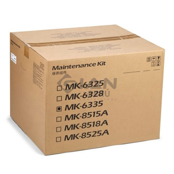 El kit de Mantenimiento Kyocera MK-6335, Es Compatible Con Impresoras TASKalfa 4002i/ 5002i/ 5003i/ 6002i/ 6003i, Rendimiento 600,000 Págs.
