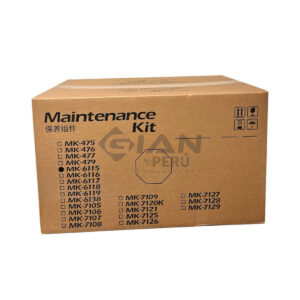 El Kit de Mantenimiento Kyocera MK-6115 Es Compatible Con Impresoras Ecosys M4125idn / 4132idn, Tiene Un Rendimiento De 300,000 Páginas.
