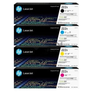 Kit de Toner HP 222X, negro, cyan, magenta, yellow Para impresoras LaserJet Pro 3201 |3204| 3303 |MFP 3288DN |3388SDW |3388FDW