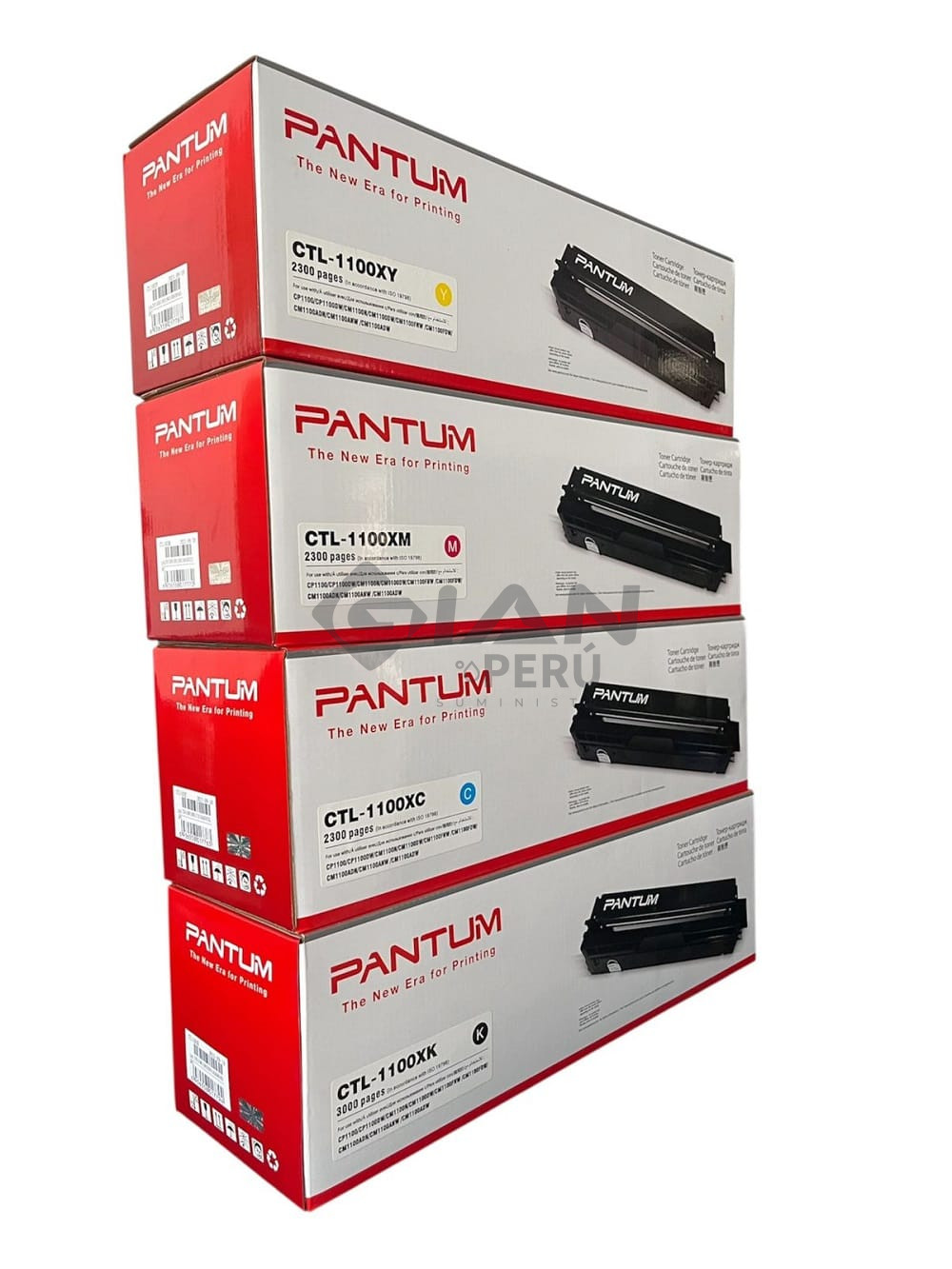 El Kit de Toner Pantum CTL-1100X CMYK, Es compatible con impresoras Pantum P1100DW / CM1100FDW / CM1100ANW/ CM1100ADW
