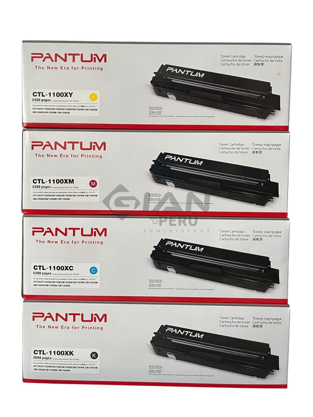 El Kit de Toner Pantum CTL-1100X CMYK, Es compatible con impresoras Pantum P1100DW / CM1100FDW / CM1100ANW/ CM1100ADW