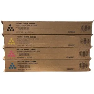 El kit de Toner Ricoh Im c3000, im c3500 Es compatible con Impresora Ricoh Lanier, Savin  IM C3000 /IM C3500 Rendimiento Negro 31k./color 19k.