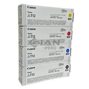 El kit Cartucho de Toner Canon T12, Es compatible con los siguientes modelos Canon i-SENSYS X C1300/ C1333P/ C1333/ C1333i/ C1333If.