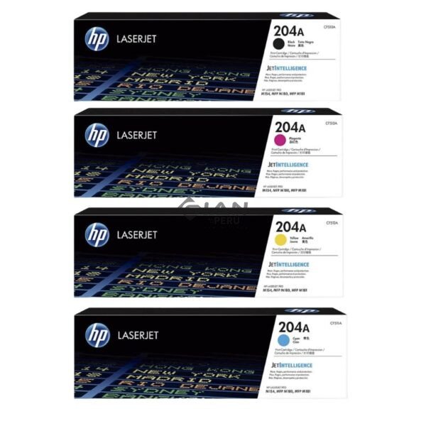 Compra pack de Tóner HP 204A Original. calidad profesional y compatibilidad con HP M154, M180 y M181.