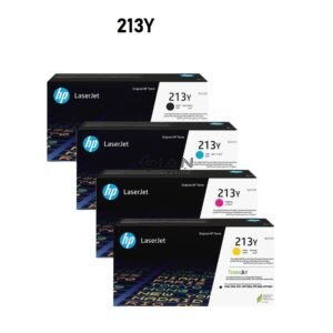 Compra pack de Tóner HP 213Y Negro Cyan Yellow Magenta Original. Alto rendimiento para HP Color LaserJet Enterprise. Calidad y garantía HP.