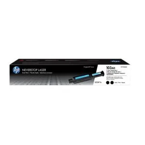 El Cartucho Pack Toner Hp W1103AD Black 103A, Es Compatible Con Impresora Hp Laser Neverstop 1000a, 1200, 1202, Negro 5,000 Páginas.