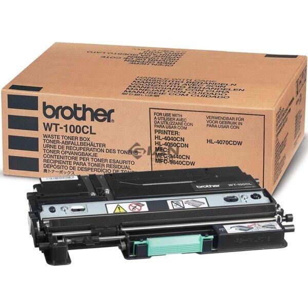 Compra el Residual Brother WT-100CL original. Depósito de tóner residual con rendimiento de hasta 20,000 páginas. Calidad garantizada.
