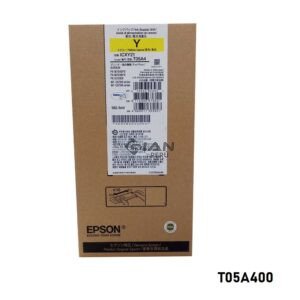 Tinta Epson T05A400 Amarillo original para WF-C878R y WF-C879R. Alta capacidad, hasta 20.000 páginas ISO en color. Envíos a todo el Perú.