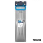 Tinta Epson T05B220 Cian Original para WF-C878R y WF-C879R. Ultra alta capacidad, calidad profesional y hasta 50,000 páginas ISO. Envios todo el Perú.