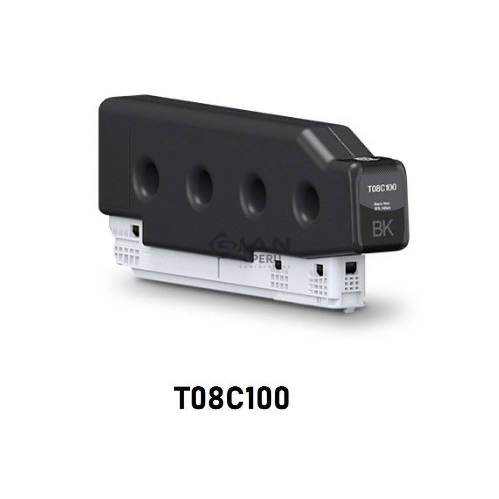 Compra la Tinta Epson T08C100 Negro Original de alto rendimiento 50K. Calidad profesional, secado rápido y envío a todo el Perú.